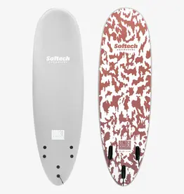 Softech Softech Bomber 6'10" Soft Surfboard Grey/Dusty Red