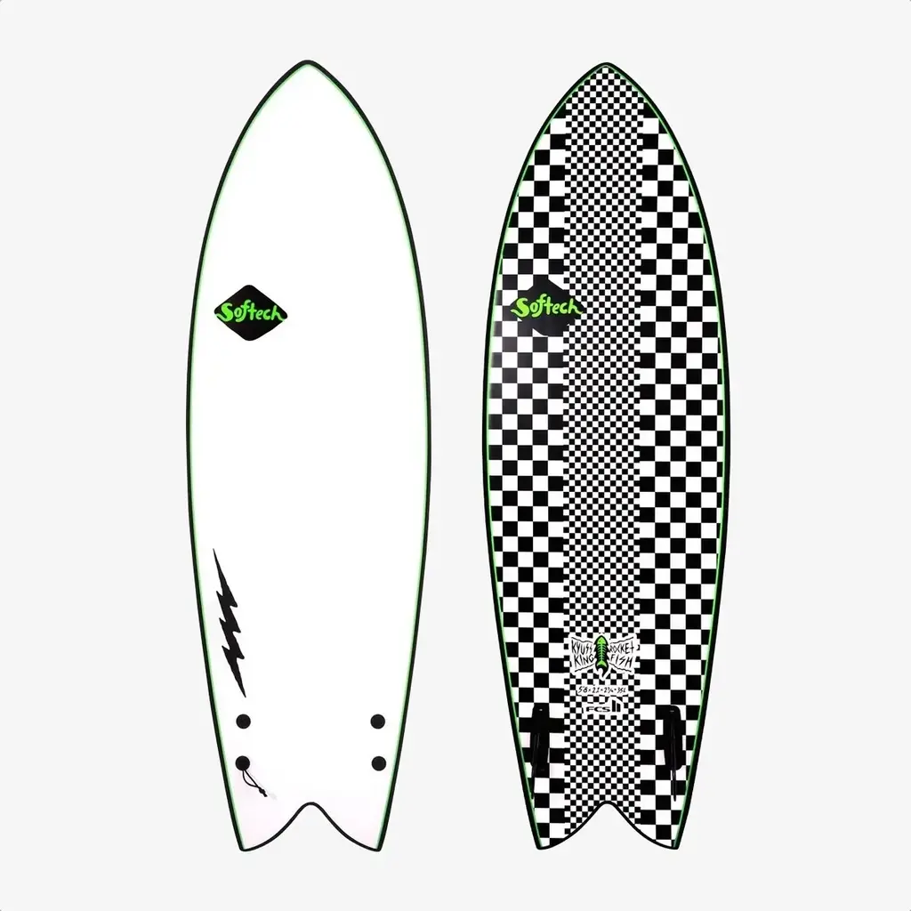 Softech Softech Kyuss Fish 5'8" Soft Surfboard Checkered