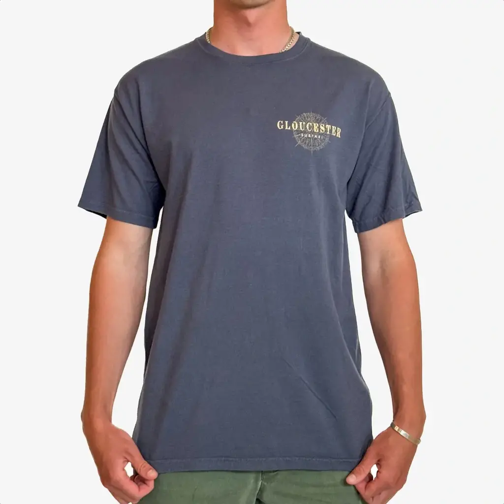 Surfari Surfari Wood Whale T-shirt Slate