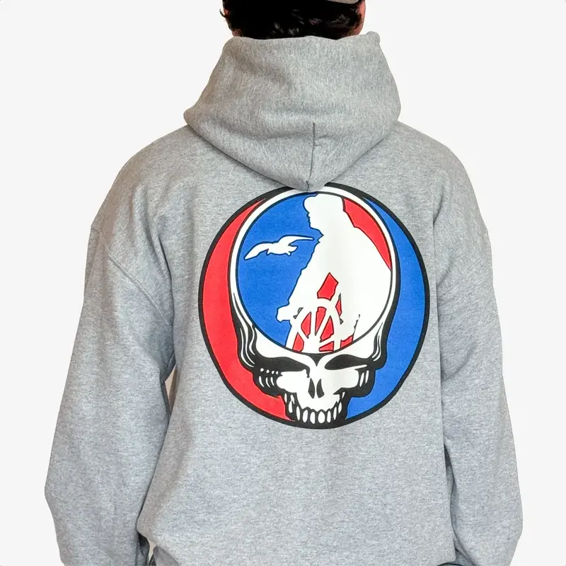 Surfari G-Town Stealie Hoody Heather Grey