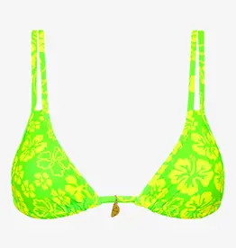 Kulani Kinis Kulani Kinis Twin Strap Bralette Bikini Top Aloha Lime