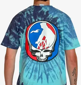 Surfari G-Town Stealie Tie Dye Tee Blue Lagoon