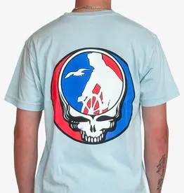 Surfari G-Town Stealie Tee Blue