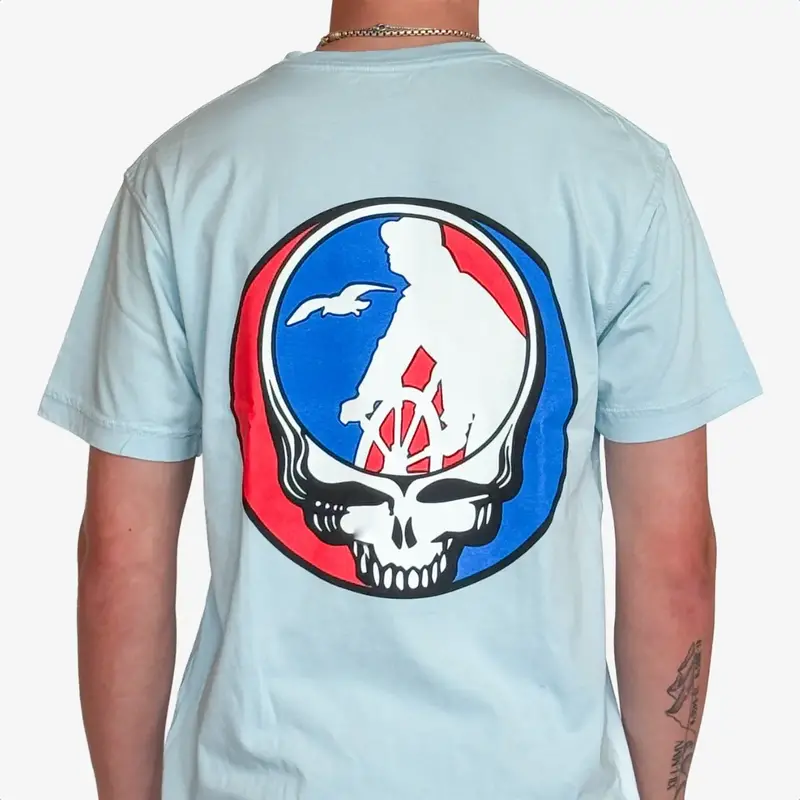 Surfari G-Town Stealie Tee Blue