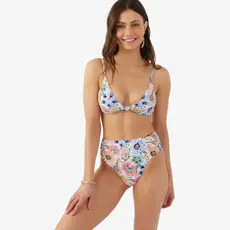 O'Neill O'Neill Talitha Floral Long Beach High Waist Bottoms Vanilla