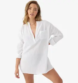 O'Neill O'Neill Saltwater Solids Belizin Cover-Up Tunic White