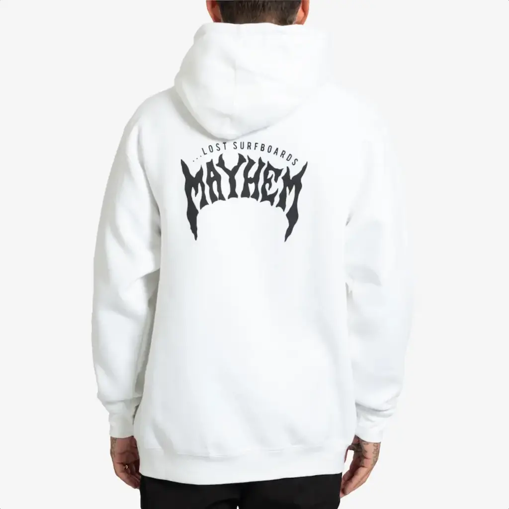 ...Lost Lost Mayhem Designs Heavy Hoodie White