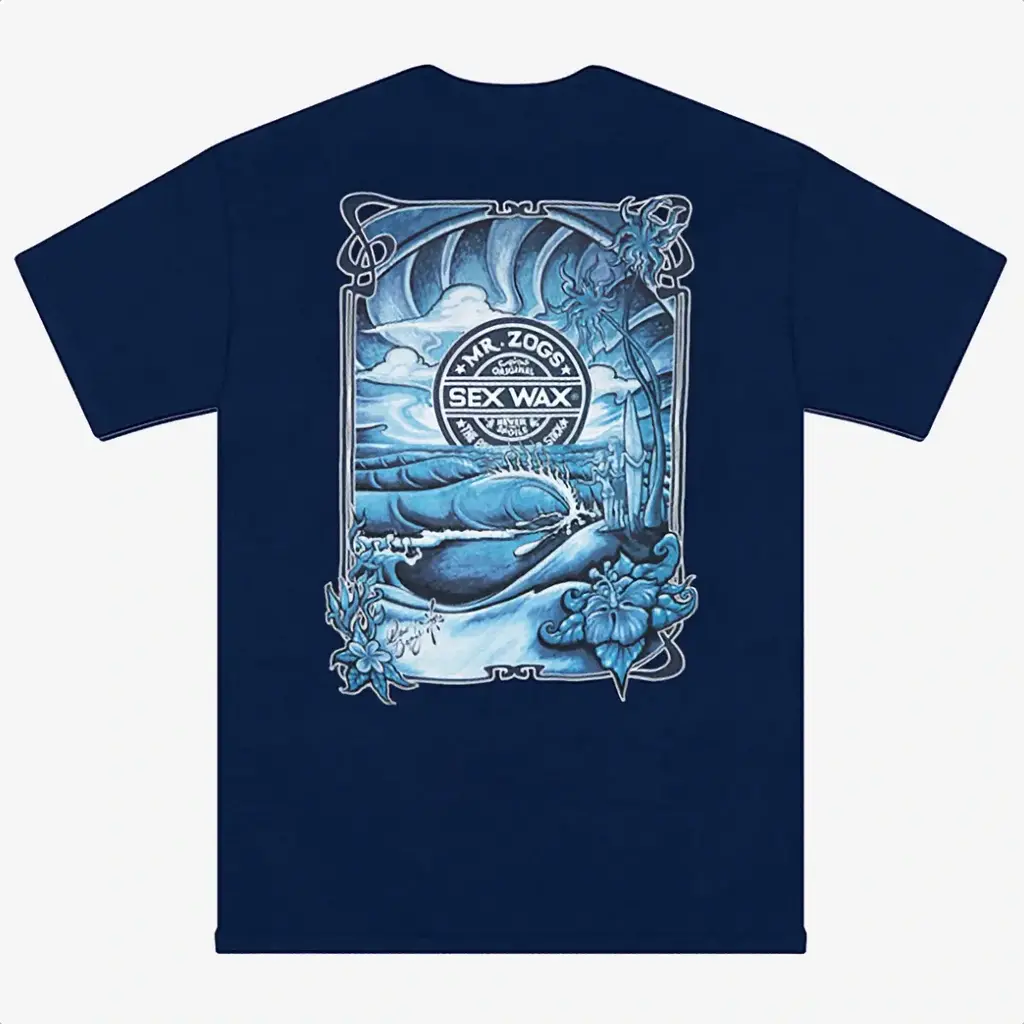 Sex Wax Sunrise T-shirt Navy - Surfari