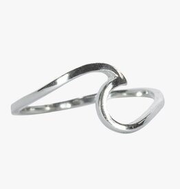 PuraVida Pura Vida Wave Ring Silver