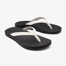 OluKai OluKai Puawe Women's Beach Sandals White/Black