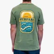 Surfari Surfari Tasty Peaks Patch Tee Basil FINAL SALE