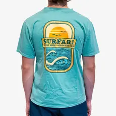 Surfari Surfari Tasty Peaks Patch Tee Aqua