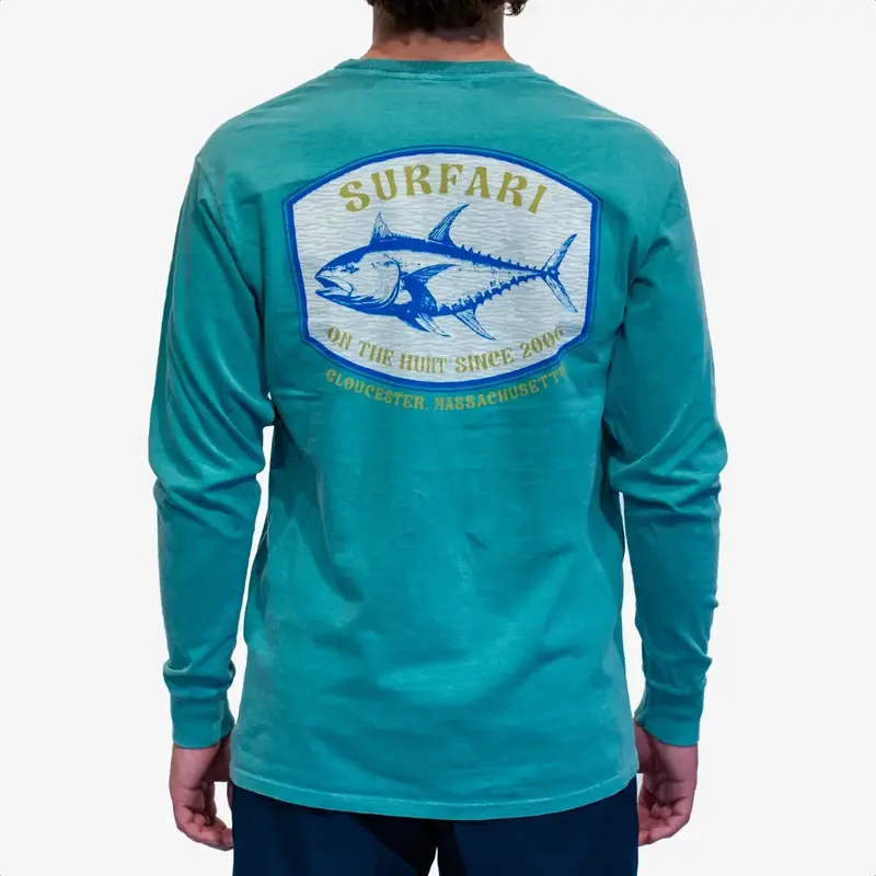 Surfari On The Hunt L/S T-shirt Aqua