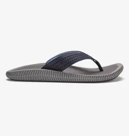 OluKai Ulele Men's Beach Sandal Blue Depth / Charcoal
