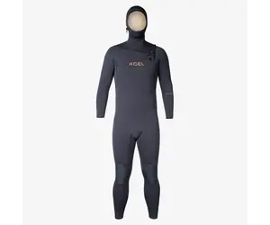 XCEL Men's Comp+ Hooded Full Wetsuit 4/3mm Black - Surfari