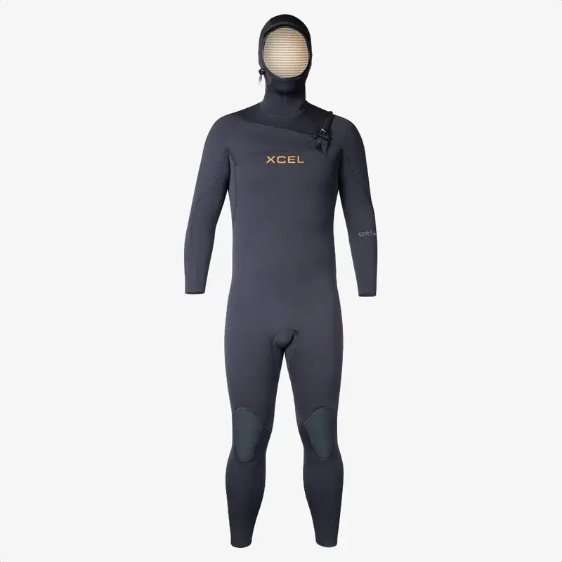 XCEL XCEL Men's Comp+ Hooded Full Wetsuit 4/3mm Black