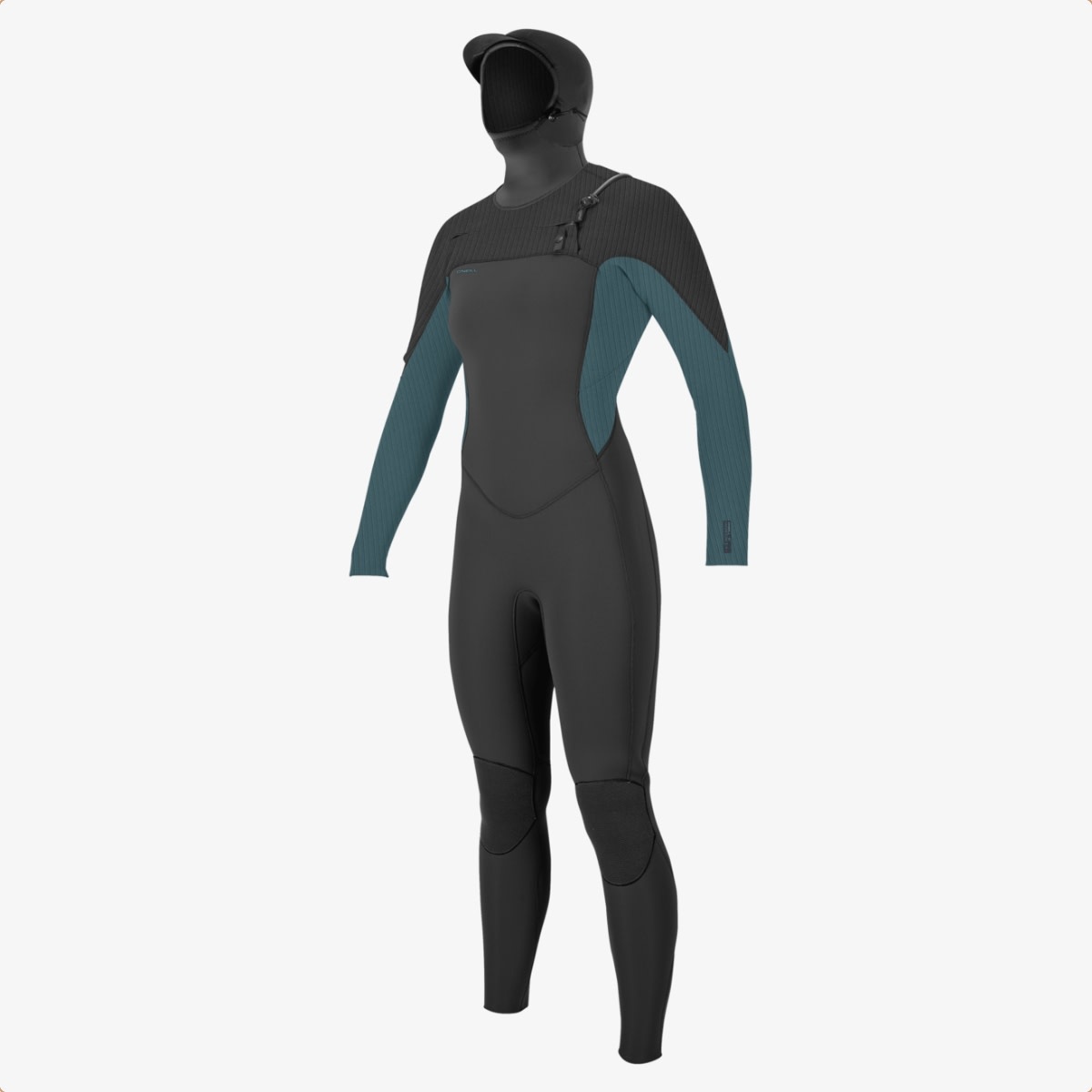O'Neill Women's Hyperfreak 5/4+mm Chest Zip w/Hood Full Wetsuit