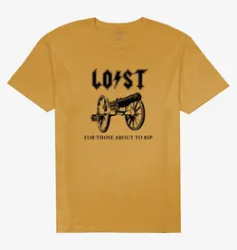 ...Lost Lost Salute Tee Old Gold FINAL SALE