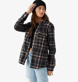 O'Neill Zuma Superfleece Flannel Shirt Black FINAL SALE