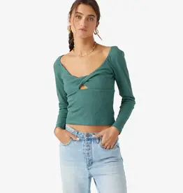 O'Neill Kristina Long Sleeve Top Silver Pine FINAL SALE