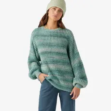 O'Neill O'Neill Bayou Ombre Stripe Slouchy Sweater Oil Blue FINAL SALE