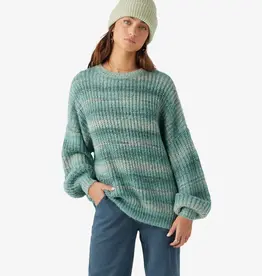 O'Neill Bayou Ombre Stripe Slouchy Sweater Oil Blue FINAL SALE