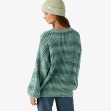 O'Neill O'Neill Bayou Ombre Stripe Slouchy Sweater Oil Blue FINAL SALE
