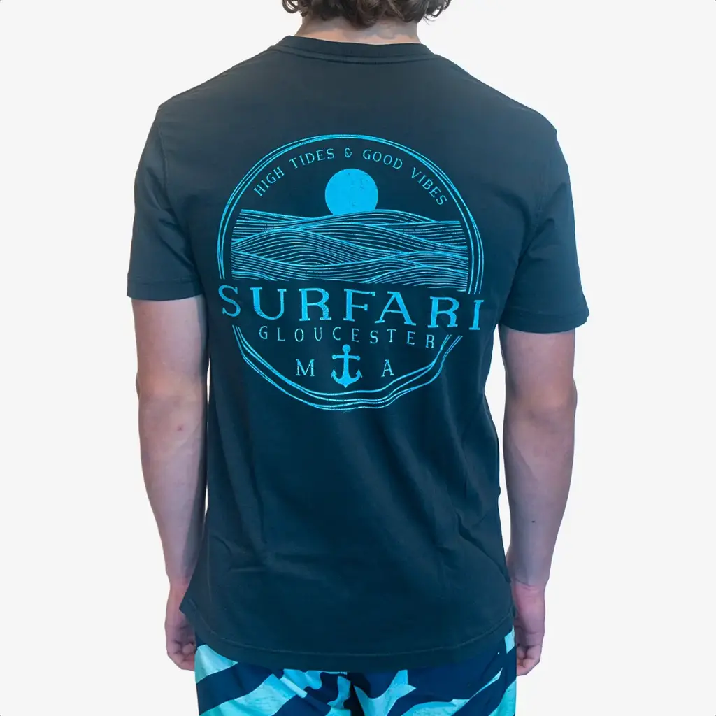 Surfari Surfari High Tides & Good Vibes Tee Black