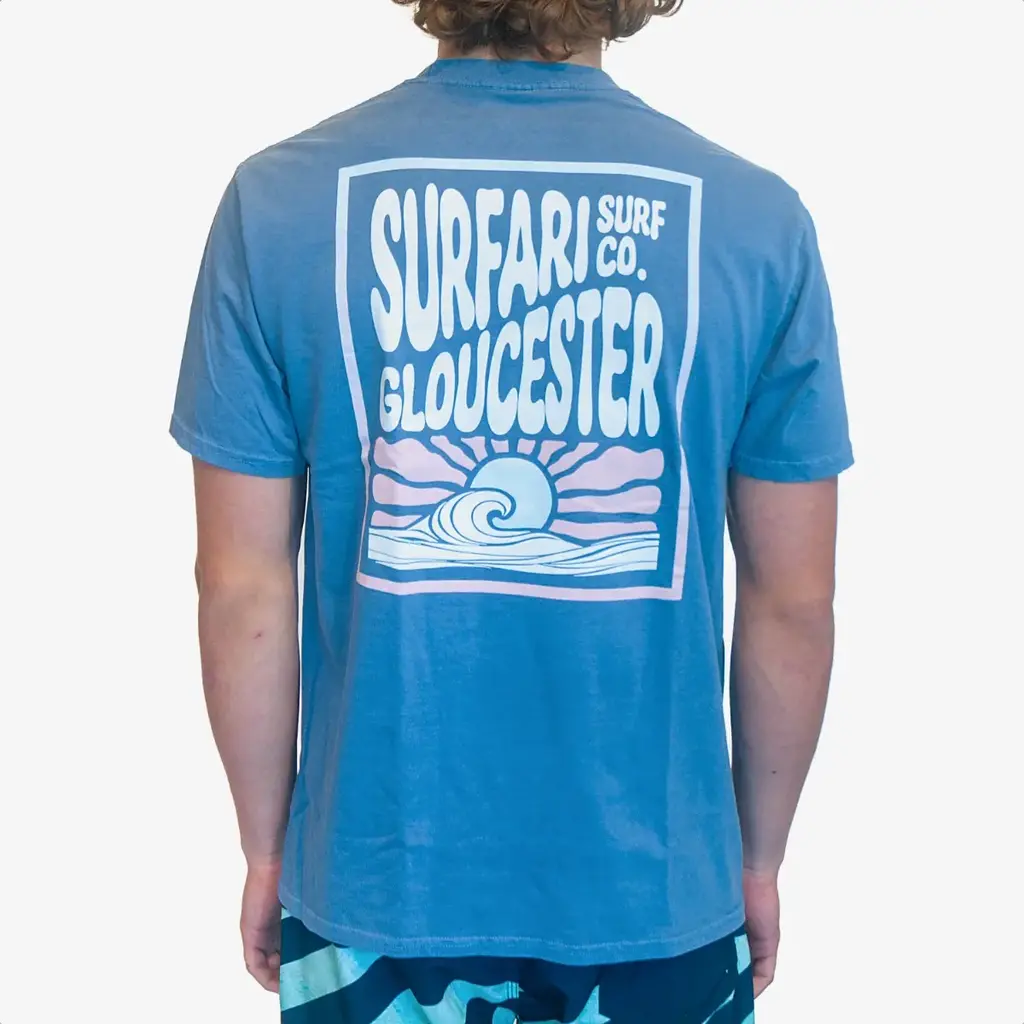 Surfari Surfari Surf Co Tee Blue FINAL SALE