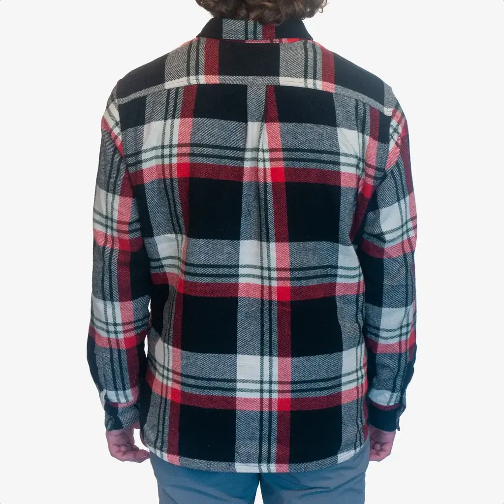 Surfari Surfari Cove Quilted Flannel Jacket Red FINAL SALE