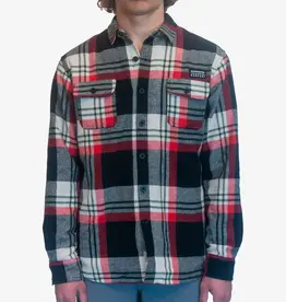 Surfari Cove Quilted Flannel Jacket Red