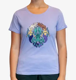 Surfari Surfari Women's Mermaid Twin Tee Lavender