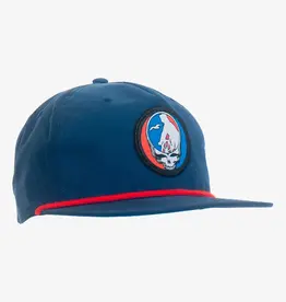 Surfari G-Town Stealie Grandpa Hat Navy/Red