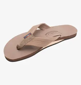Rainbow Sandals Women's Single Layer Premier Leather Dark Brown