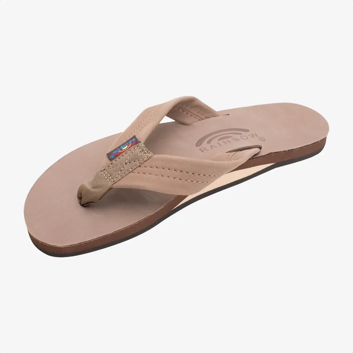 Rainbow Sandals Women's Single Layer Premier Leather Dark Brown