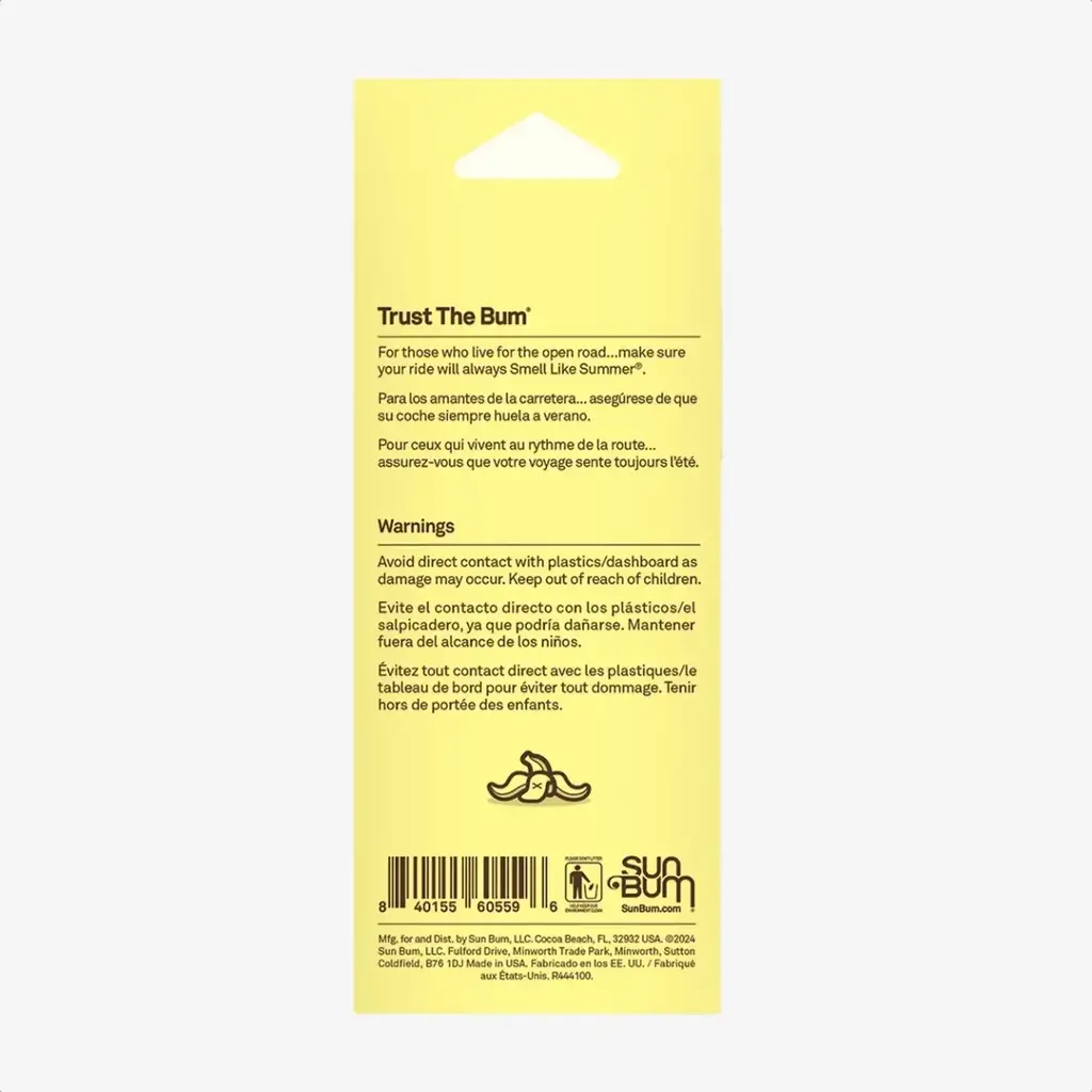 Sun Bum Sun Bum Banana Air Freshner