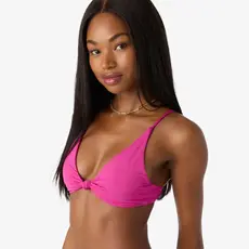 O'Neill O'Neill Saltwater Solids Pismo Bralette Top Fuchsia