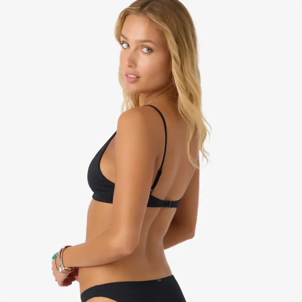 O'Neill O'Neill Saltwater Solids Pismo Tall Tri Bralette Top Black