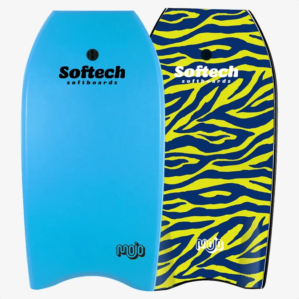Softech Softech Mojo 45" Bodyboard Sky Blue Zebra