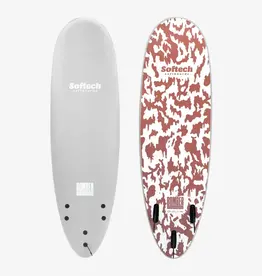 Softech Softech Bomber 6'4" Soft Surfboard Grey/Dusty Red