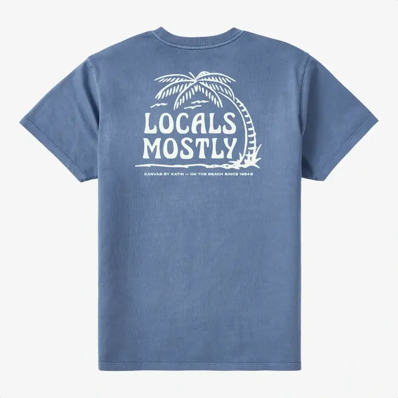 Katin Locals Tee Blue Pigment Dye