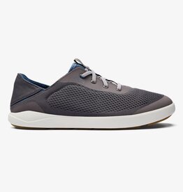 OluKai Moku Pae Men's Boat Shoe Pavement / Vintage Blue