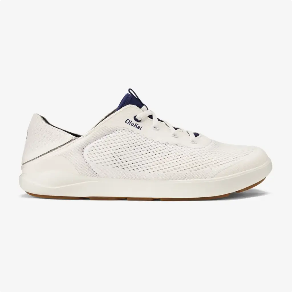 OluKai Olukai Moku Pae Men's Boat Shoe Bright White / Pacifica
