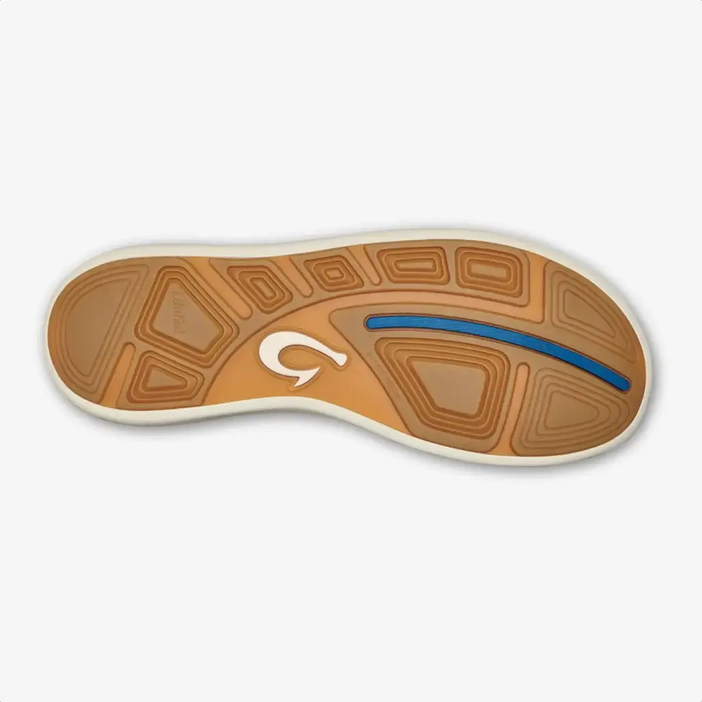 OluKai Olukai Moku Pae Men's Boat Shoe Trench Blue / Off White