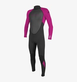 O'Neill Youth Reactor-2 3/2mm Back Zip Full Wetsuit Black/Berry