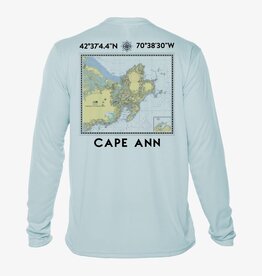 Surfari Cape Ann UPF 50+ L/S Solar Top Blue