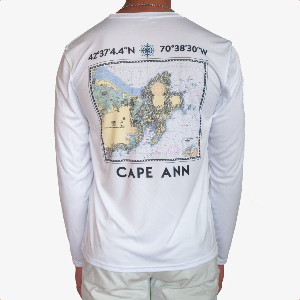 Surfari Surfari Cape Ann UPF 50+ L/S Solar Top White