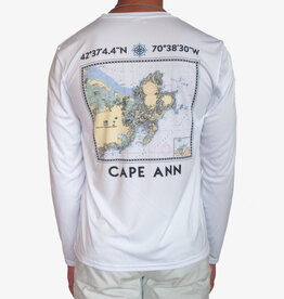 Surfari Cape Ann UPF 50+ L/S Solar Top White