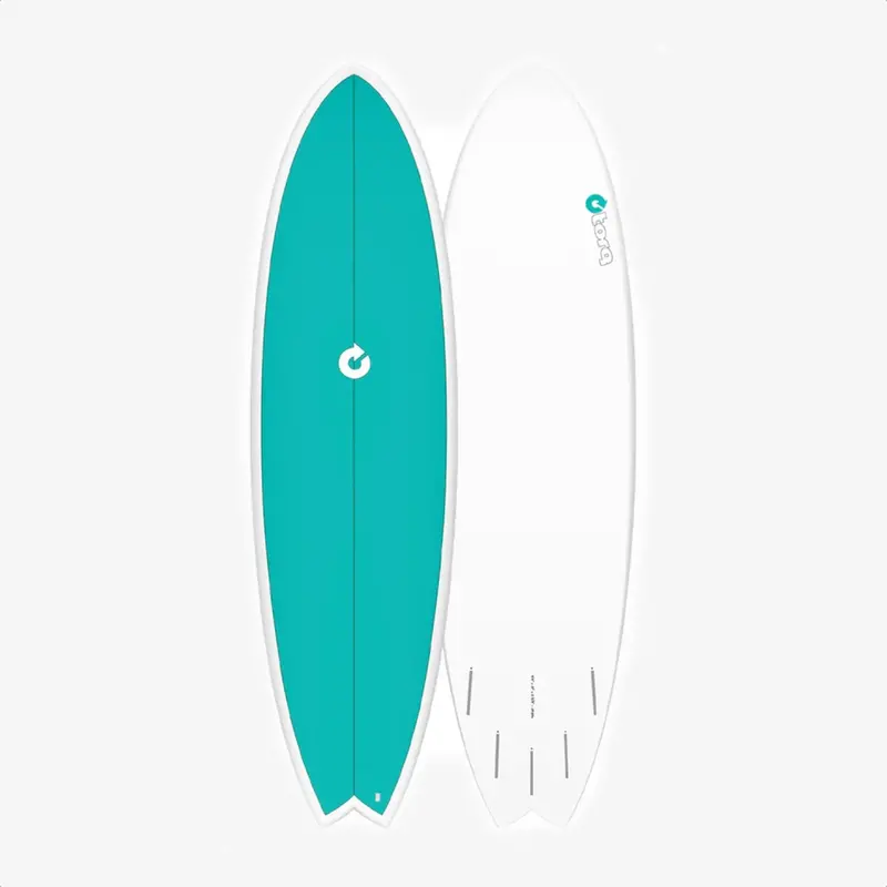 Torq 6'6" Mod Fish Turquoise Deck