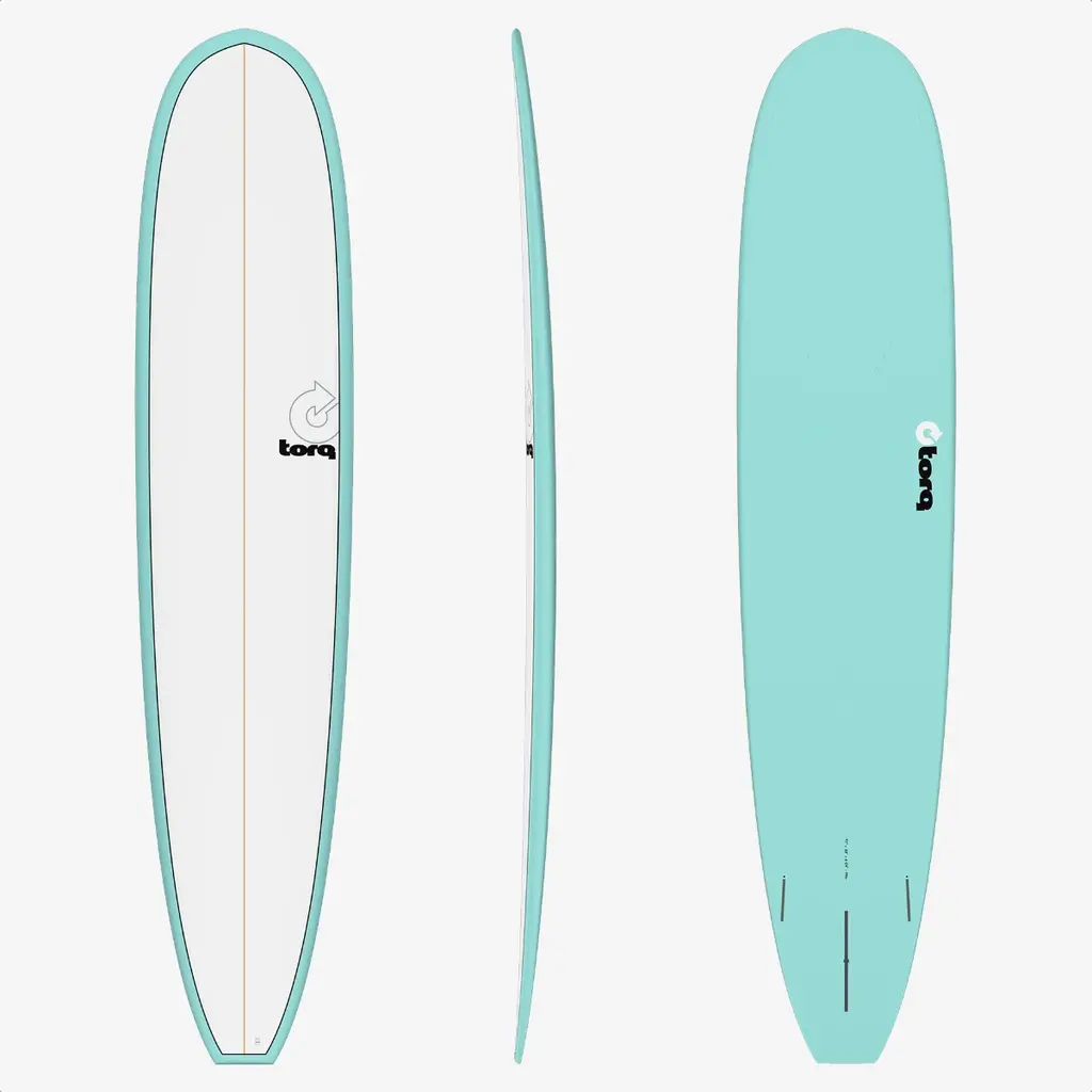 Torq 9'6" Torq Longboard Pinline Light Teal